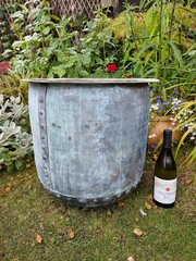 Huge French Copper Garden Display Pot