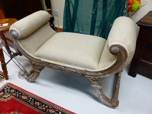 Antiques Atlas Large Upholstered Dressing Table Stool