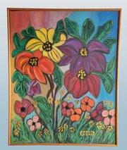 Oil On Canvas – A Vase Of Flowers. Signed J.Milton