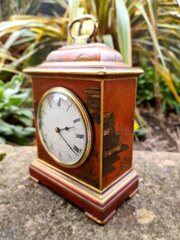 Well Presented Mantel Clock In Chinoiserie Design