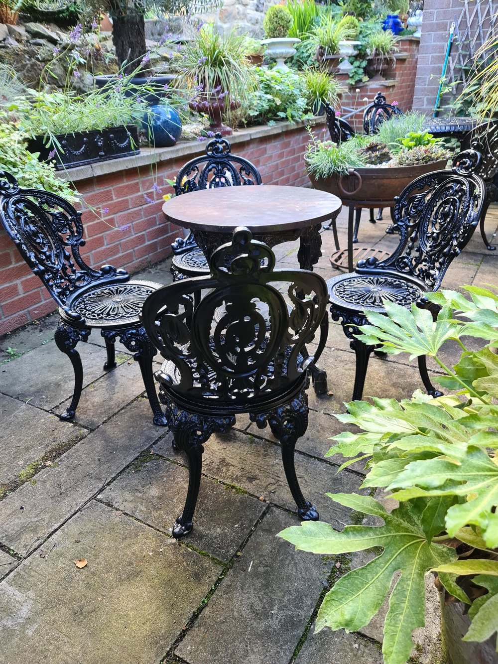 Antiques Atlas Wonderful Heavy Castiron Garden Set