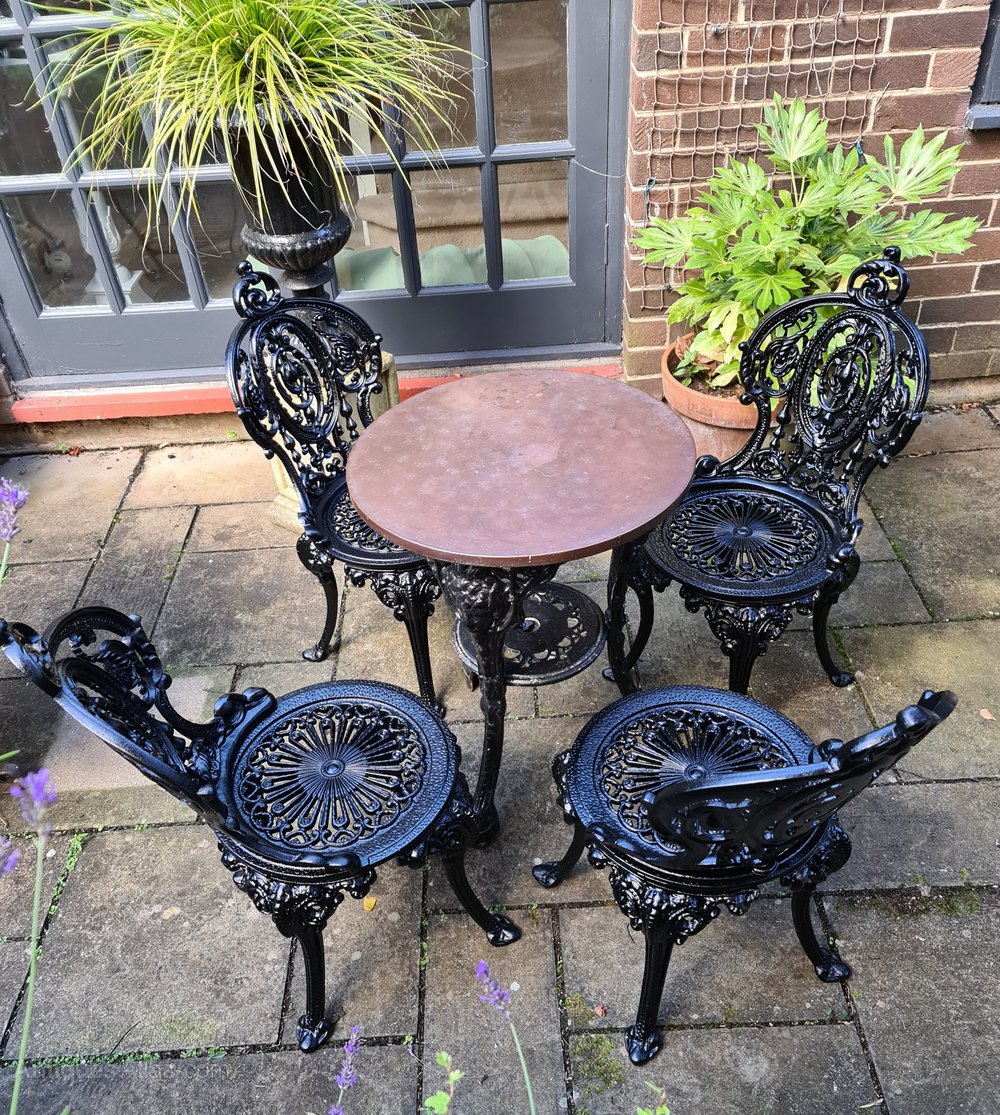Antiques Atlas Wonderful Heavy Castiron Garden Set