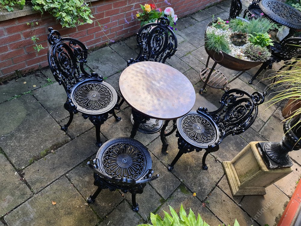 Antiques Atlas Wonderful Heavy Castiron Garden Set