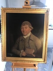 18th Oil Portrait Of A Medical Doctor Physician 