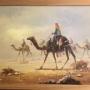 Camels In Desert Landscape Oil Painting Of Bedouin