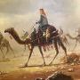 Camels In Desert Landscape Oil Painting On Canvas Of Bedouin  Camel pictures