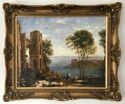 Capriccio Oil Painting After Francesco Guardi Rome