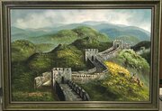 Great Wall Of China Large Antique Landscape Painting
