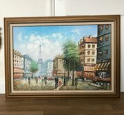Impressionist Painting Paris Scene By Caroline Burnet