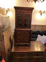 Mahogany Apprentice Bureau Bookcase 14 Size