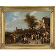 Flemish Fete Studio Of David Teniers II Antwerp C1690