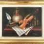Violin Oil Painting On Canvas   Musical Instrument Pictures