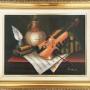 Violin Oil Painting On Canvas Musical Instruments