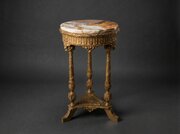 Wine Table 19th French Round Onyx Top