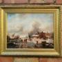 Winter Landscape Oil Painting Dutch Manner HWG Winter