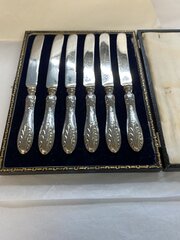Silver Boxed Cake Knives