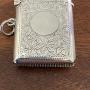 Silver vesta case Birmingham 1906