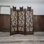 Antique Chinoiserie Three Fold Screen