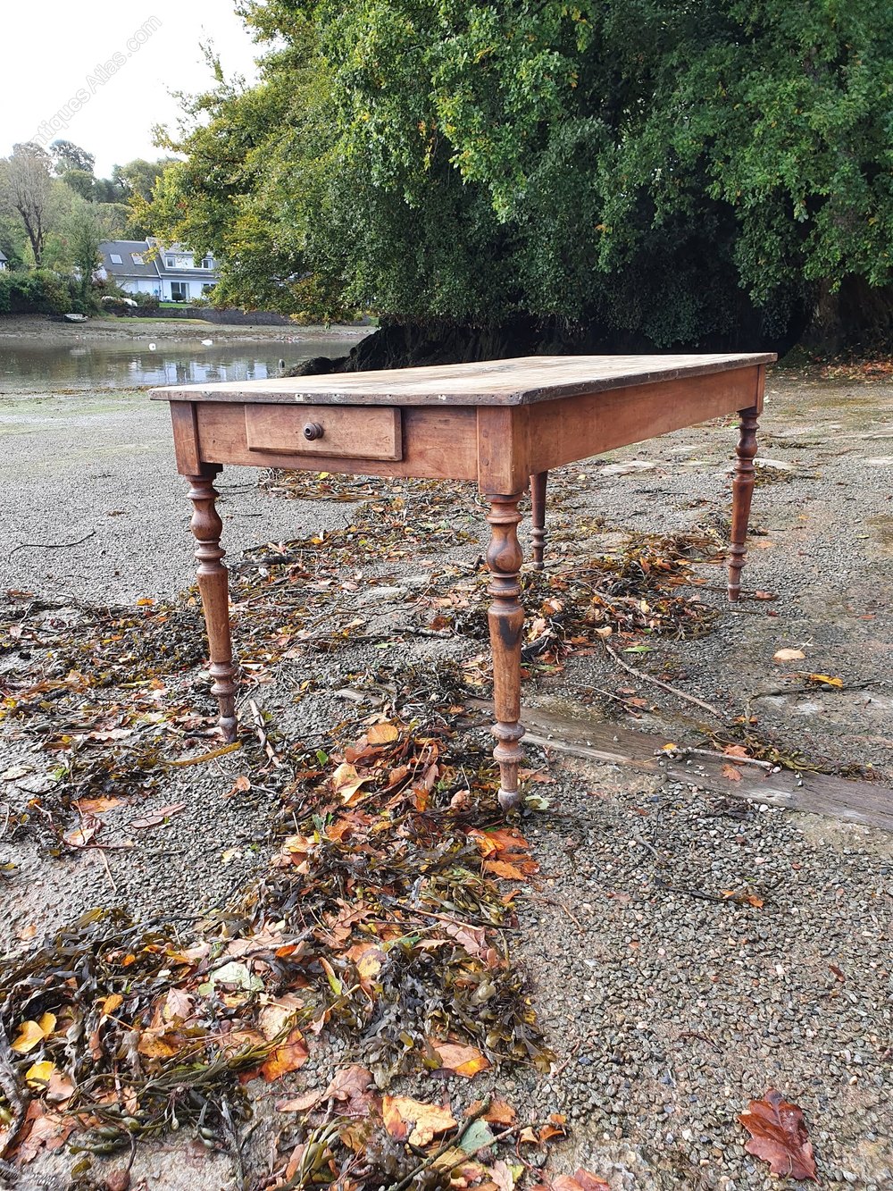 Antique Farmhouse Table With Single Piece Top Antiques Atlas