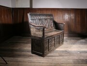 Antique Oak Settle England 1600s