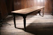 Antique Poplar Farmhouse Twin Plank Table 244cm