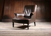 French Leather Chair 19th Century