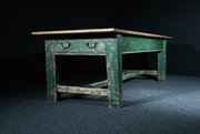 Georgian Prep Table In The Original Green Paint
