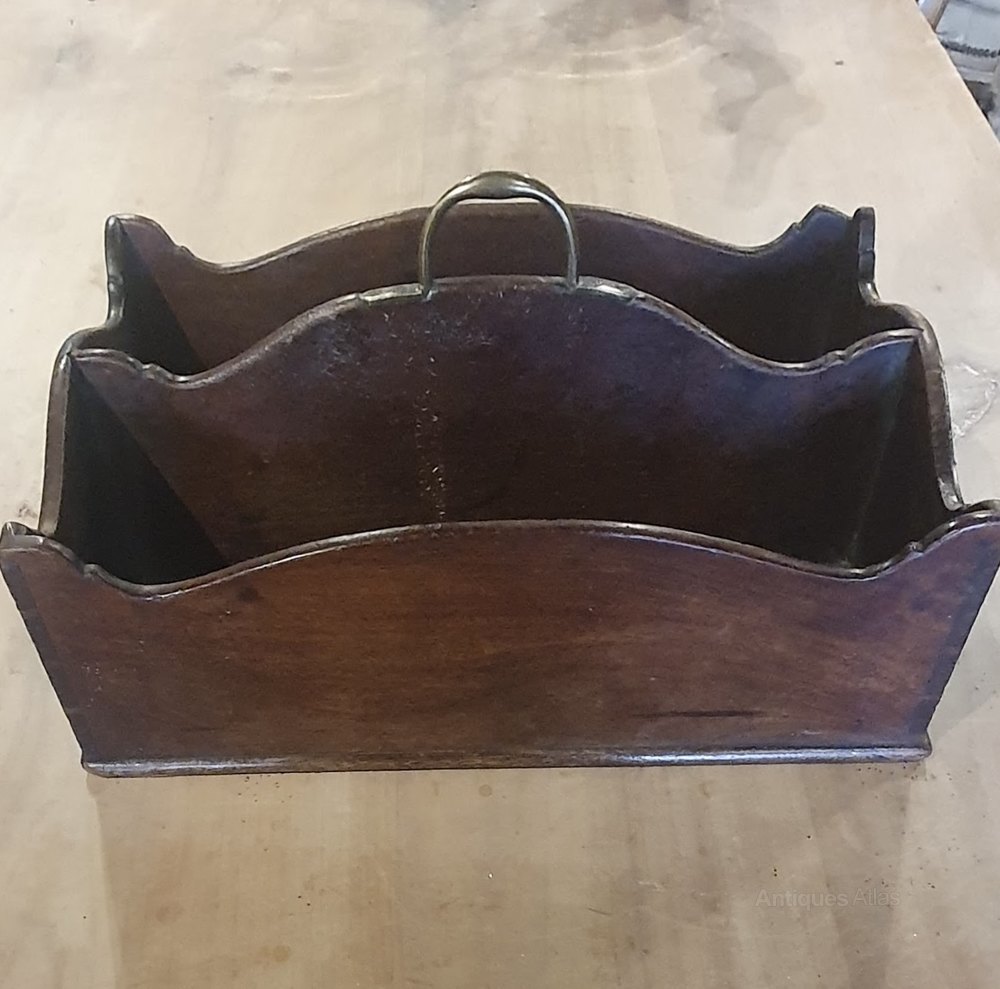 Antiques Atlas Wine Carrier Or Cutlery Tray C.1770