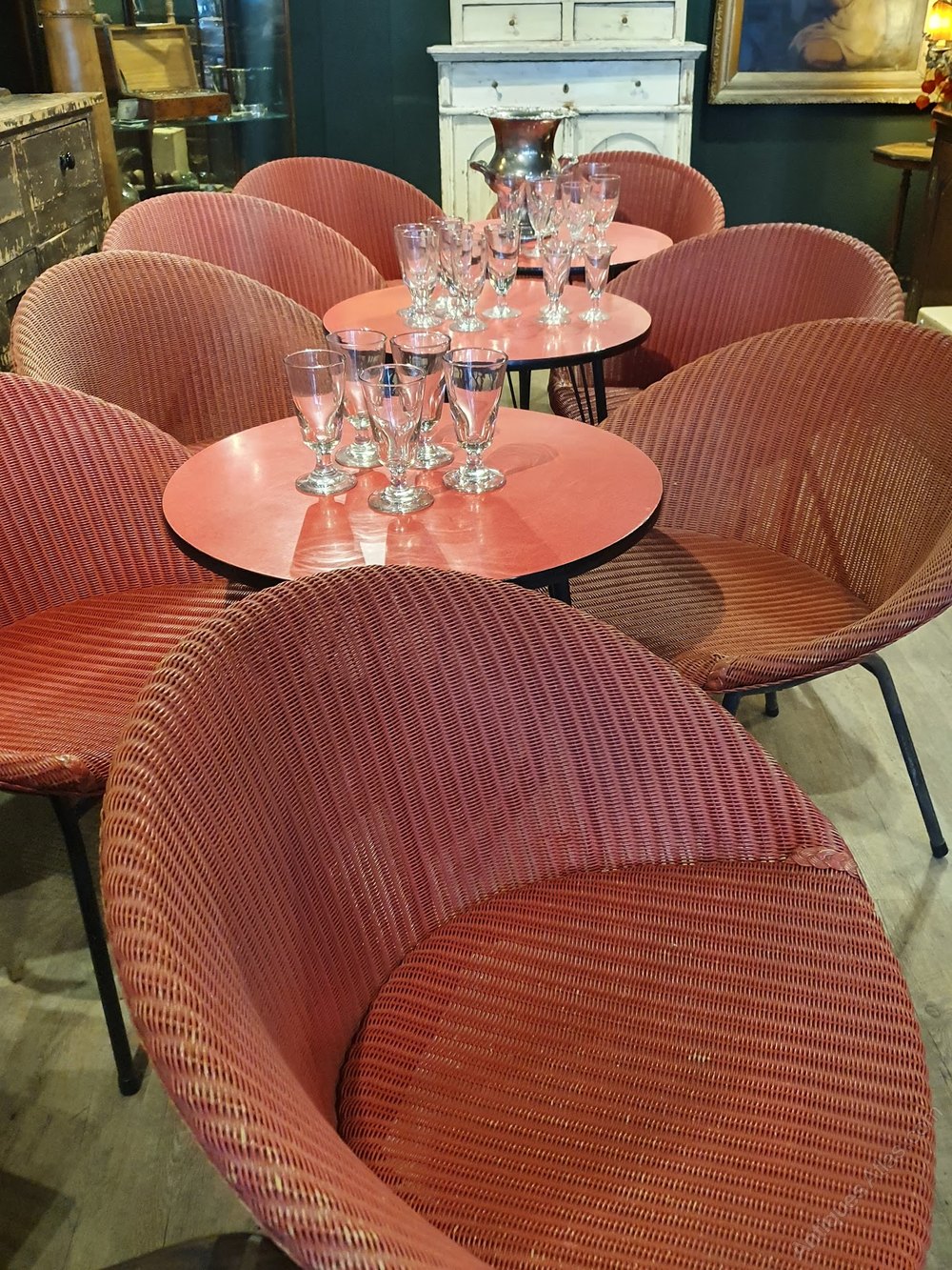 Antiques Atlas Rare Set Of Lloyd Loom Chairs And Cocktail Tables