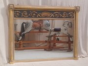 Large Antique Gilt Overmantle Wall Mirror C1820