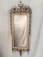 Adam Revival Parcel Gilt Pier / Wall Mirror C1900
