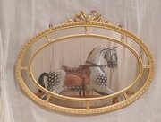 A Fine Antique Gilt Border Glass Wall Mirror C1900