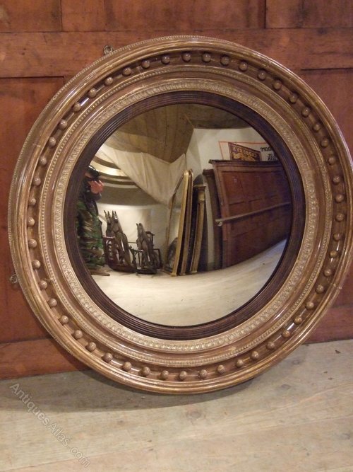 Large English Convex Wall Mirror C 1830