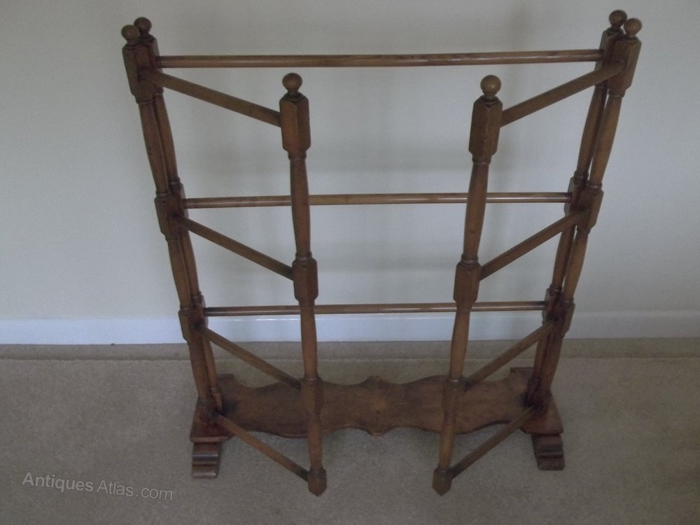 Early Victorian Walnut Towel Rail Antiques Atlas