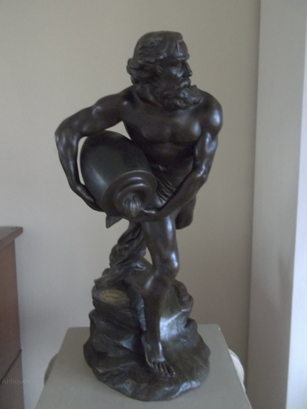 Antiques Atlas Le Torrent, Patinated Bronzed Sculpture