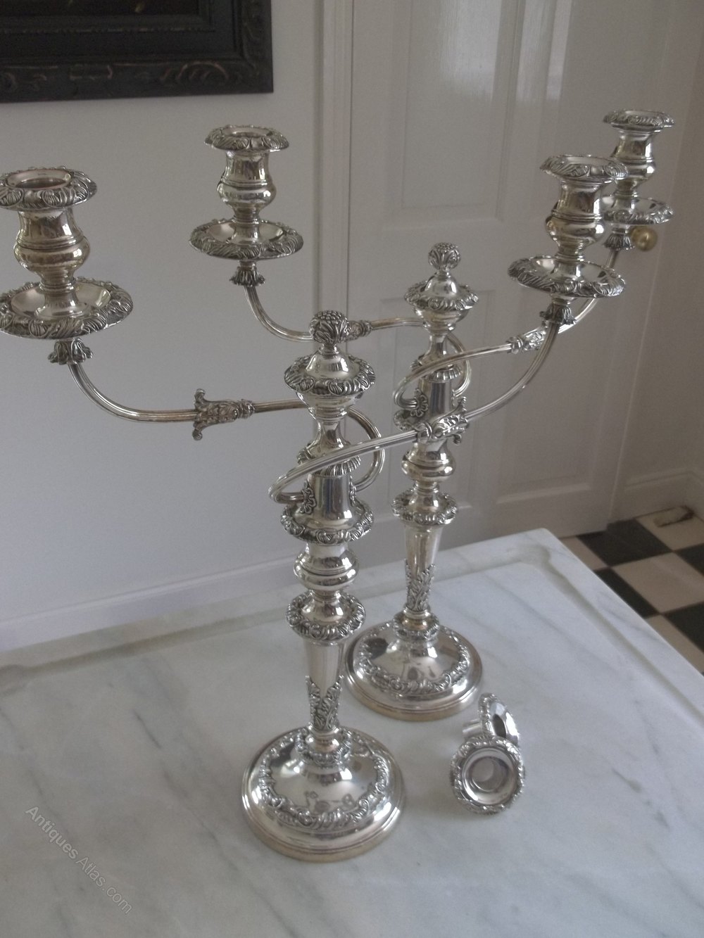 Antiques Atlas Silver Plated Candelabra