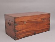 19th Century Camphor Wood Campaign Trunk