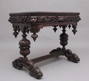 19th Century Carved Oak Table