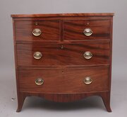 19th Century Mahogany Bowfront Chest Of Drawers