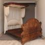 19th Century mahogany half taster bed