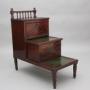 19th Century mahogany library steps