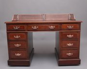 19th Century Walnut Pedestal Desk