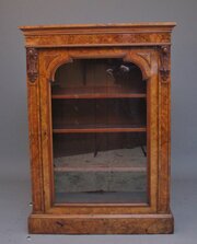 A superb quality 19th Century burr walnut cabinet