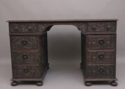 Early 19th Century Anglo-Indian Carved Partners De