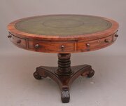 Early 19th Century Antique Mahogany Drum Table