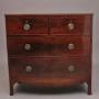 Early 19th Century flame mahogany bowfront chest