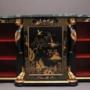 Early 20th Century chinoiserie marble top cabinet
