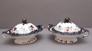 Pair 19th Century Masons Ironstone Tureens