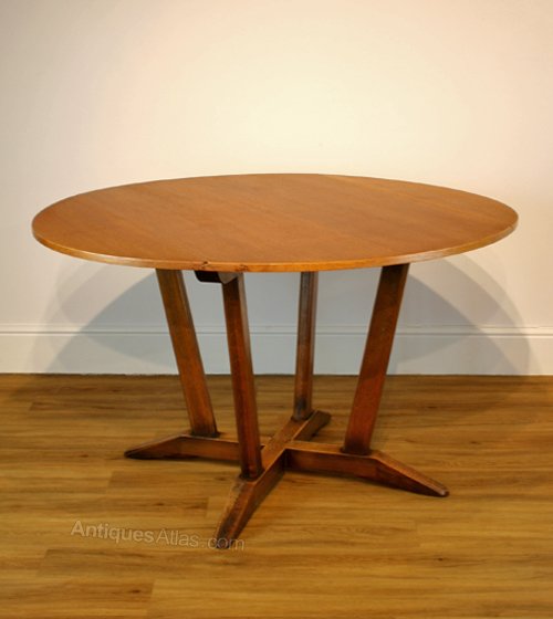 Antiques Atlas An Oak Circular Drop Leaf Dining Table C 1940 An Oak Circular Drop Leaf Dining Table C 1940