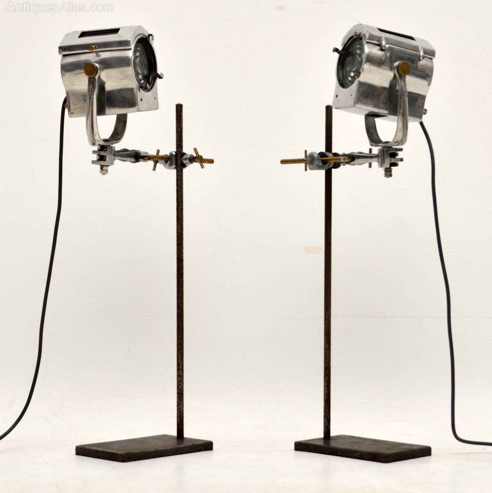 Antiques Atlas 1950’s Pair Of Vintage Spotlights / Table Lamps